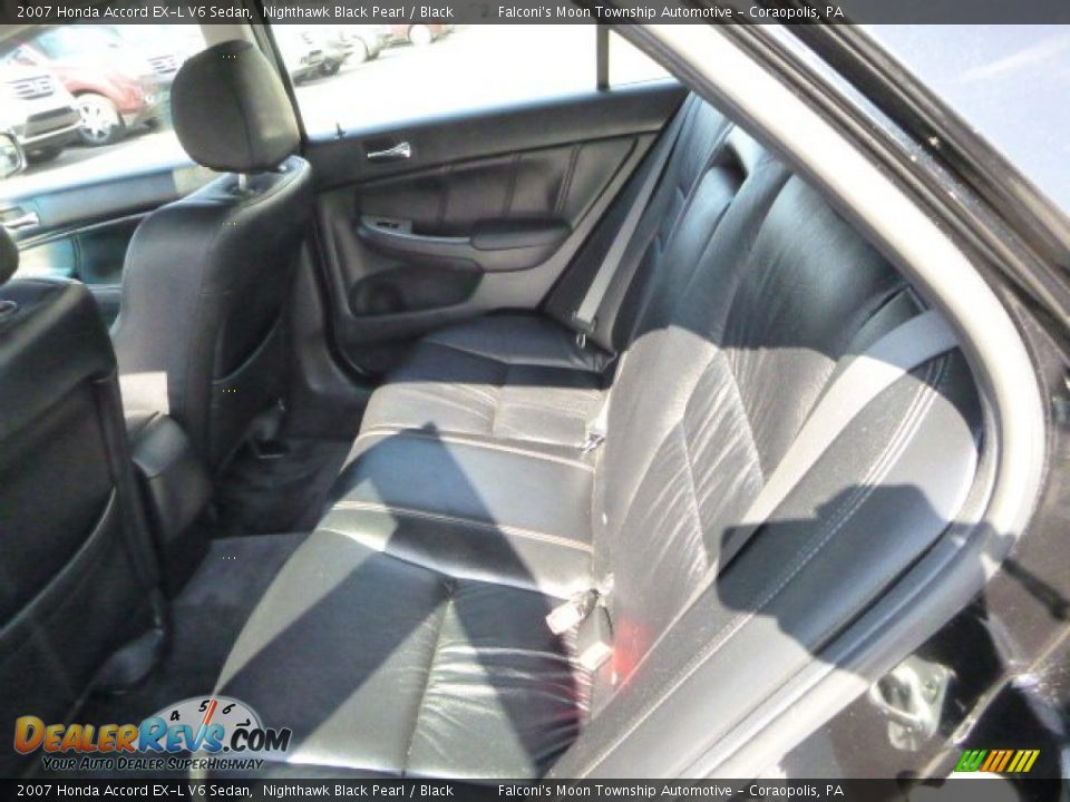 2007 Honda Accord EX-L V6 Sedan Nighthawk Black Pearl / Black Photo #17