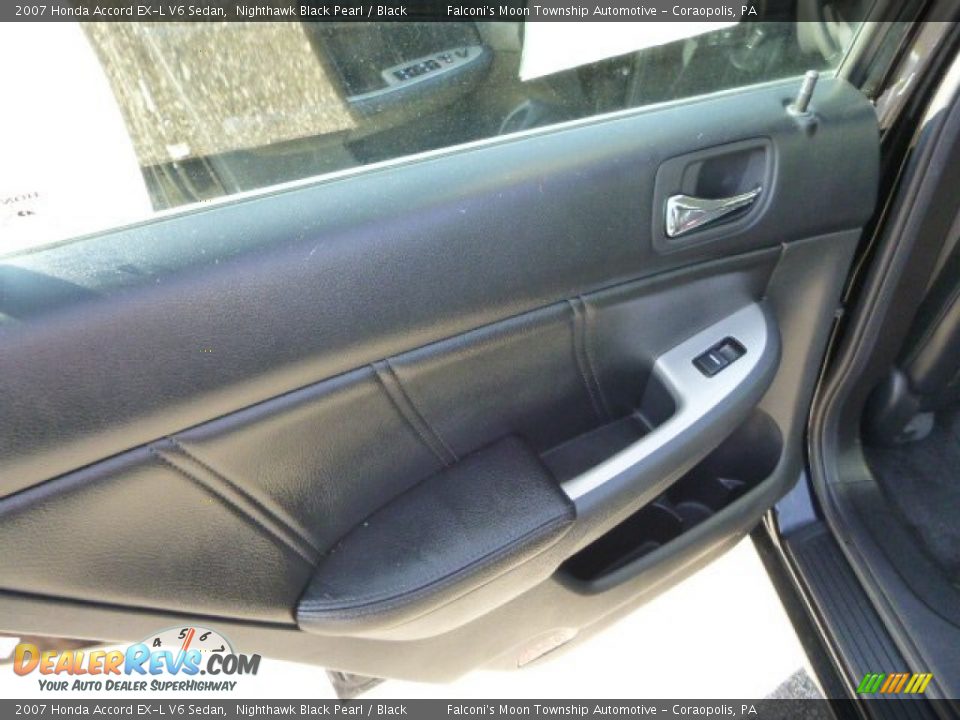 2007 Honda Accord EX-L V6 Sedan Nighthawk Black Pearl / Black Photo #19