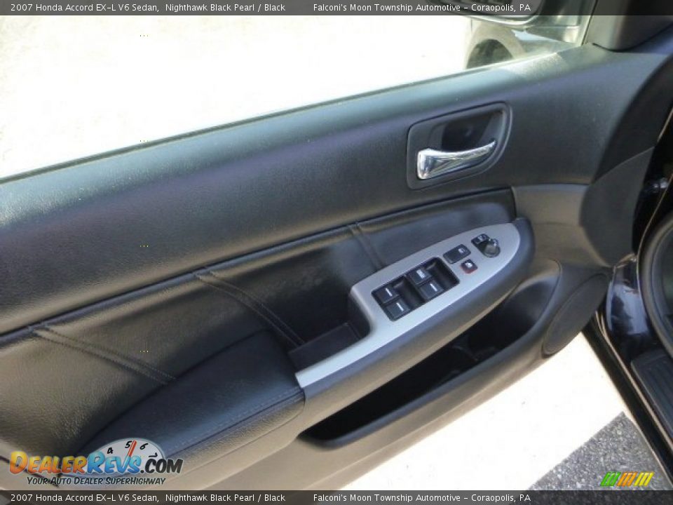 2007 Honda Accord EX-L V6 Sedan Nighthawk Black Pearl / Black Photo #20