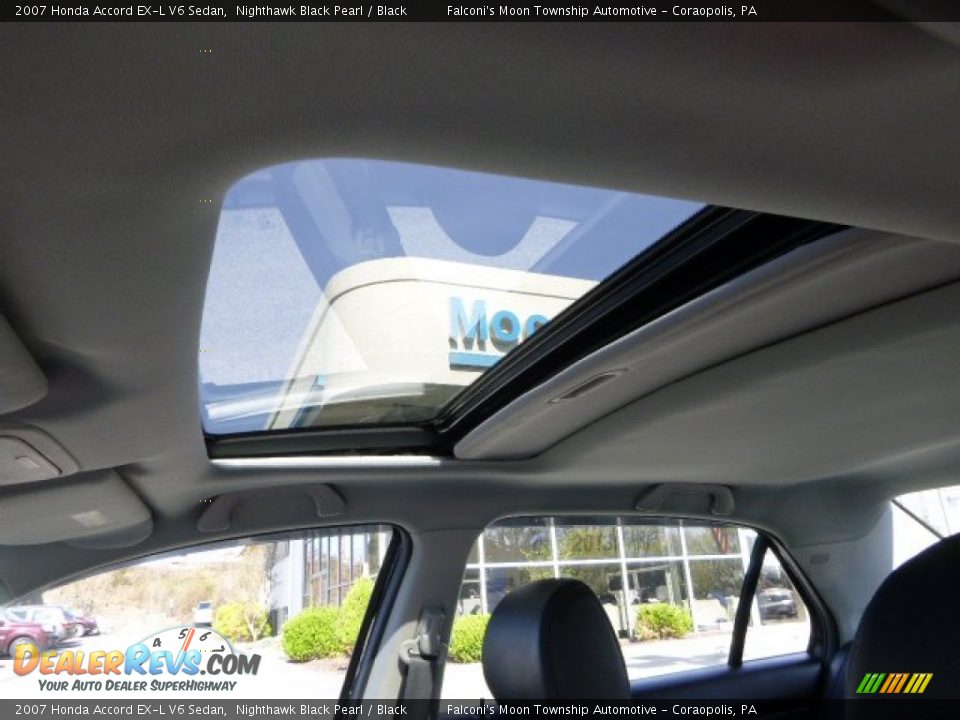 2007 Honda Accord EX-L V6 Sedan Nighthawk Black Pearl / Black Photo #22