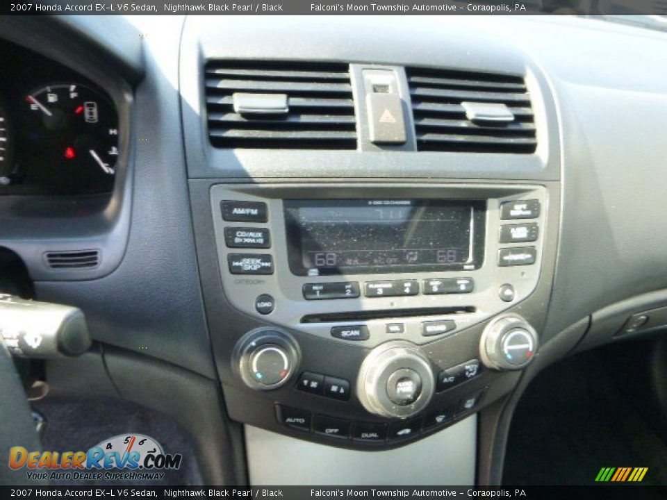 2007 Honda Accord EX-L V6 Sedan Nighthawk Black Pearl / Black Photo #23
