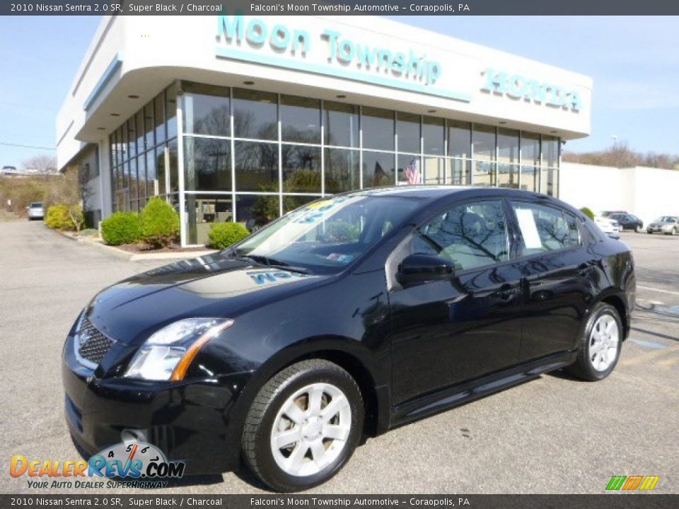 2010 Nissan Sentra 2.0 SR Super Black / Charcoal Photo #1