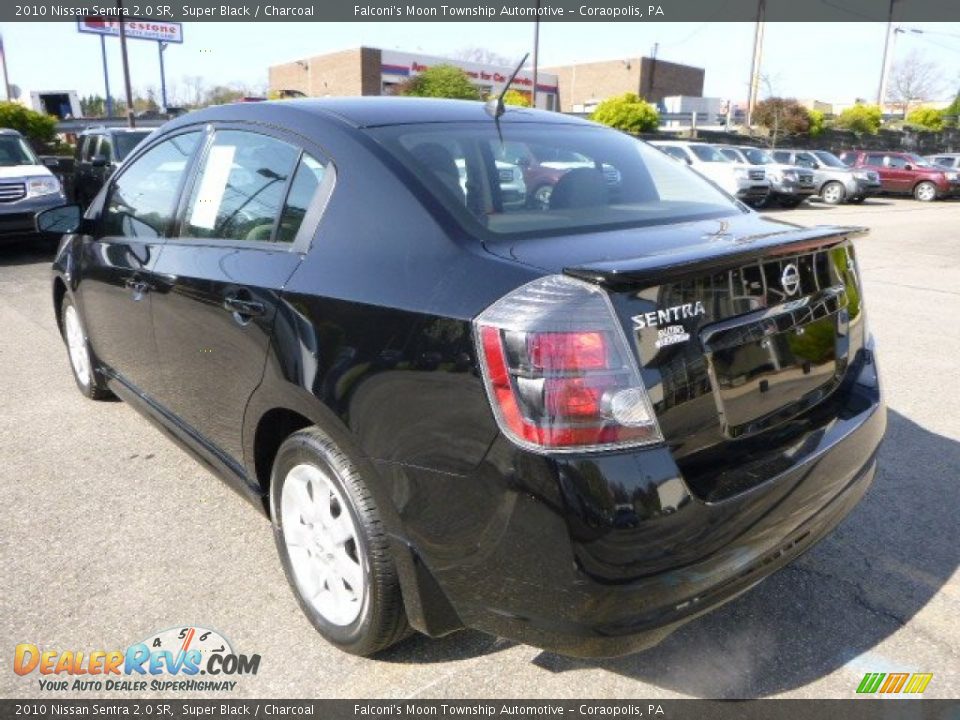 2010 Nissan Sentra 2.0 SR Super Black / Charcoal Photo #3