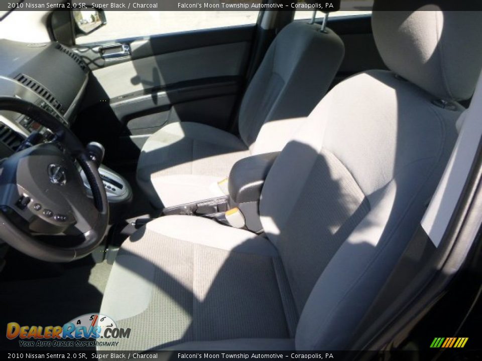 2010 Nissan Sentra 2.0 SR Super Black / Charcoal Photo #15