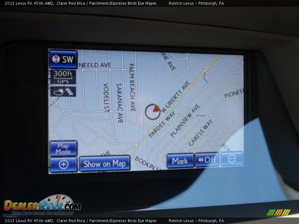 2013 Lexus RX 450h AWD Claret Red Mica / Parchment/Espresso Birds Eye Maple Photo #16