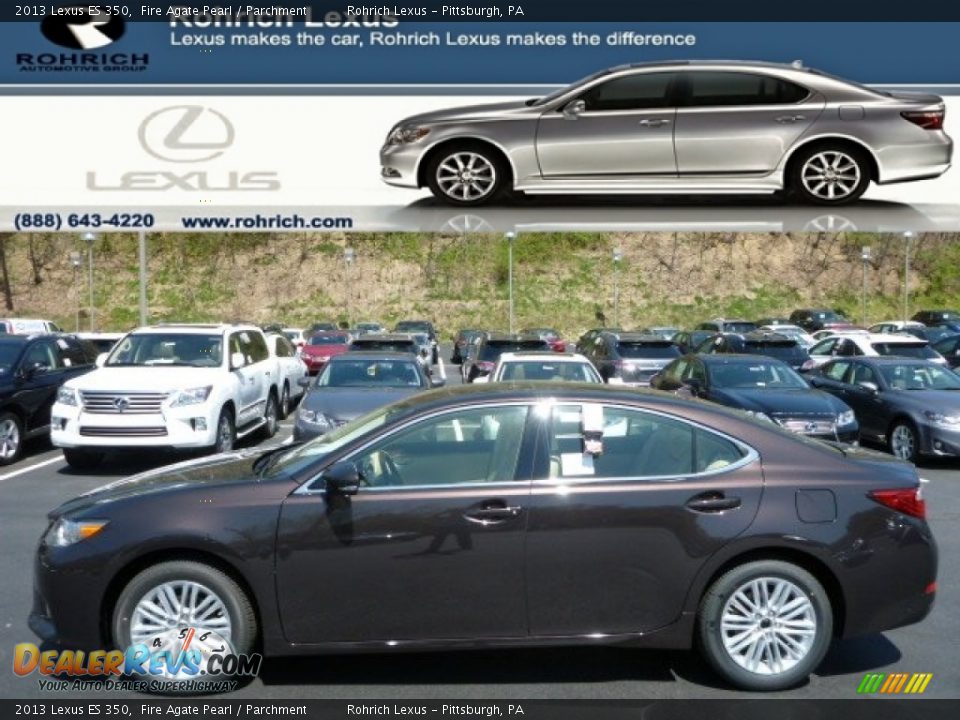 2013 Lexus ES 350 Fire Agate Pearl / Parchment Photo #1