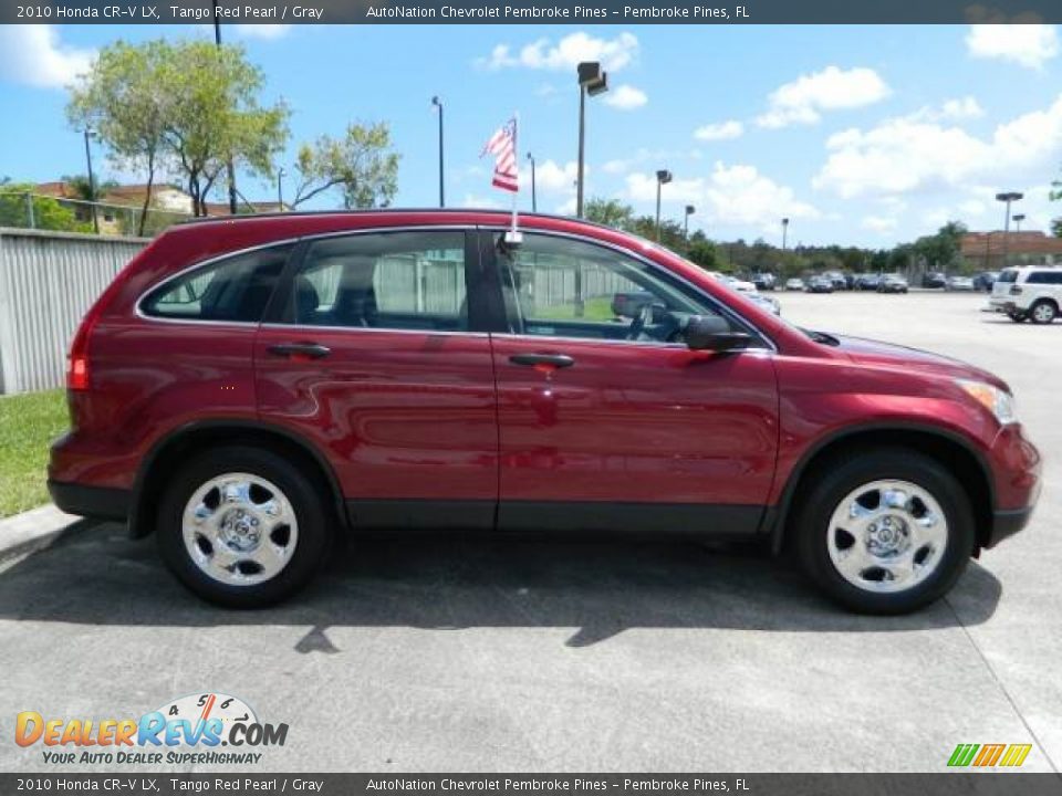2010 Honda CR-V LX Tango Red Pearl / Gray Photo #2