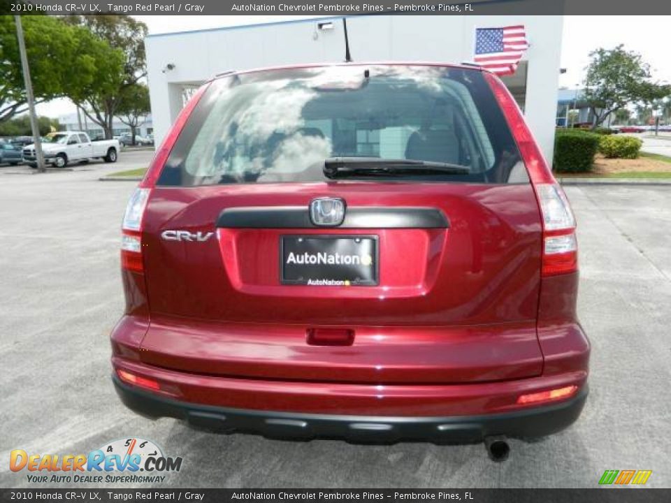 2010 Honda CR-V LX Tango Red Pearl / Gray Photo #4