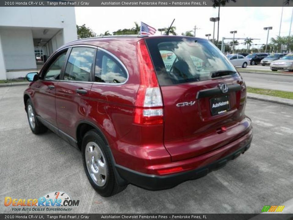 2010 Honda CR-V LX Tango Red Pearl / Gray Photo #5