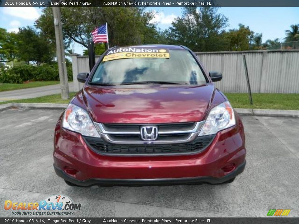 2010 Honda CR-V LX Tango Red Pearl / Gray Photo #8