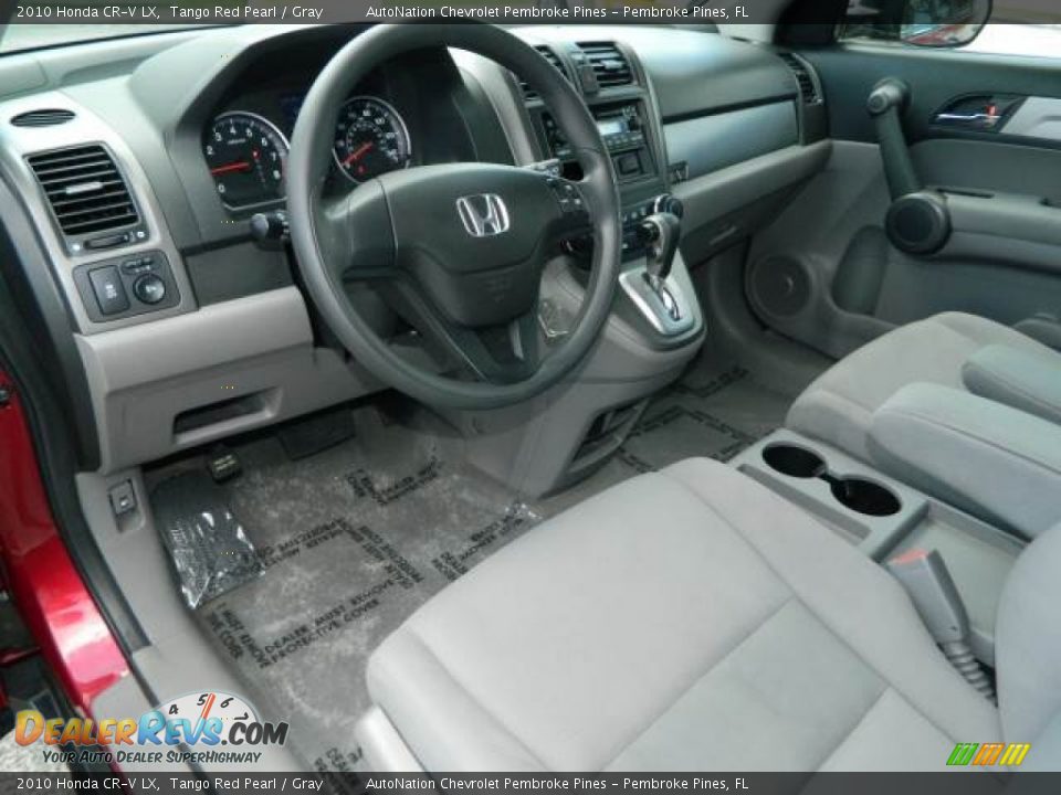 2010 Honda CR-V LX Tango Red Pearl / Gray Photo #12