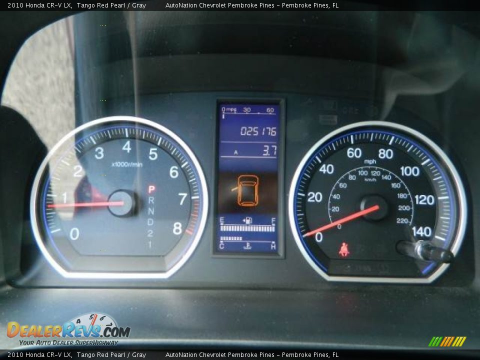 2010 Honda CR-V LX Tango Red Pearl / Gray Photo #18