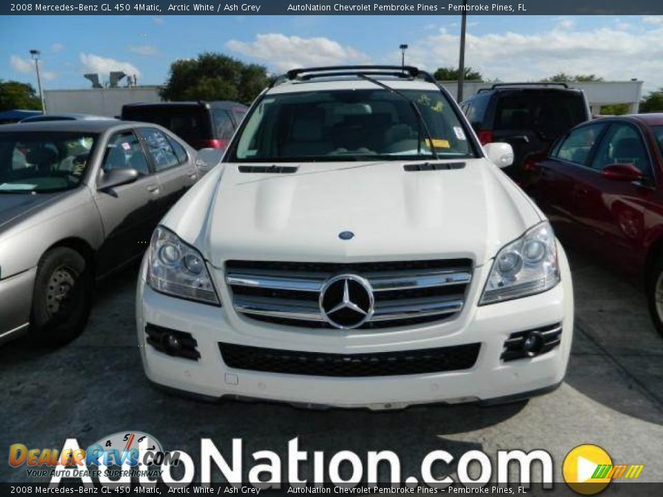 2008 Mercedes-Benz GL 450 4Matic Arctic White / Ash Grey Photo #1