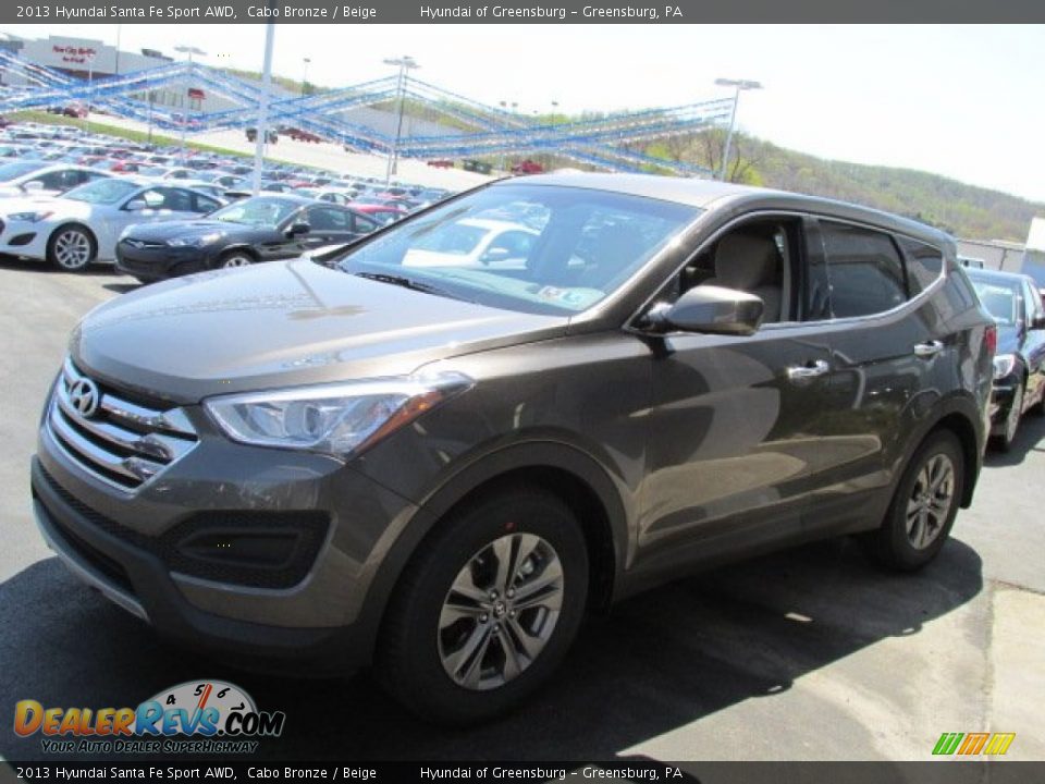 2013 Hyundai Santa Fe Sport AWD Cabo Bronze / Beige Photo #3