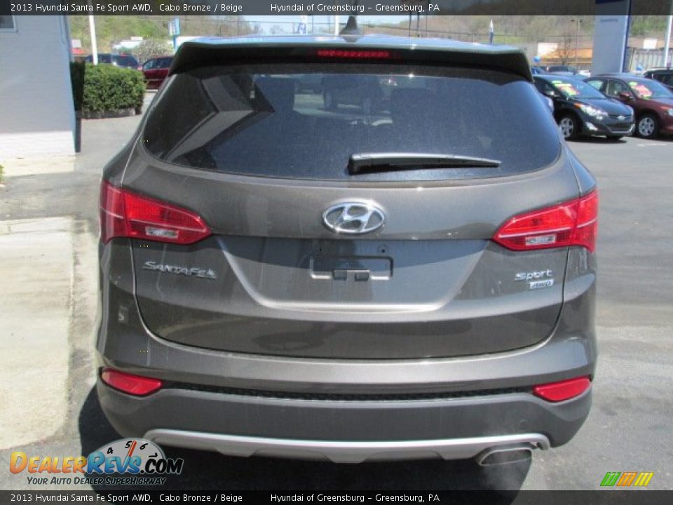 2013 Hyundai Santa Fe Sport AWD Cabo Bronze / Beige Photo #4
