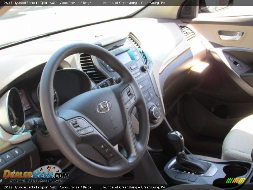 2013 Hyundai Santa Fe Sport AWD Cabo Bronze / Beige Photo #5