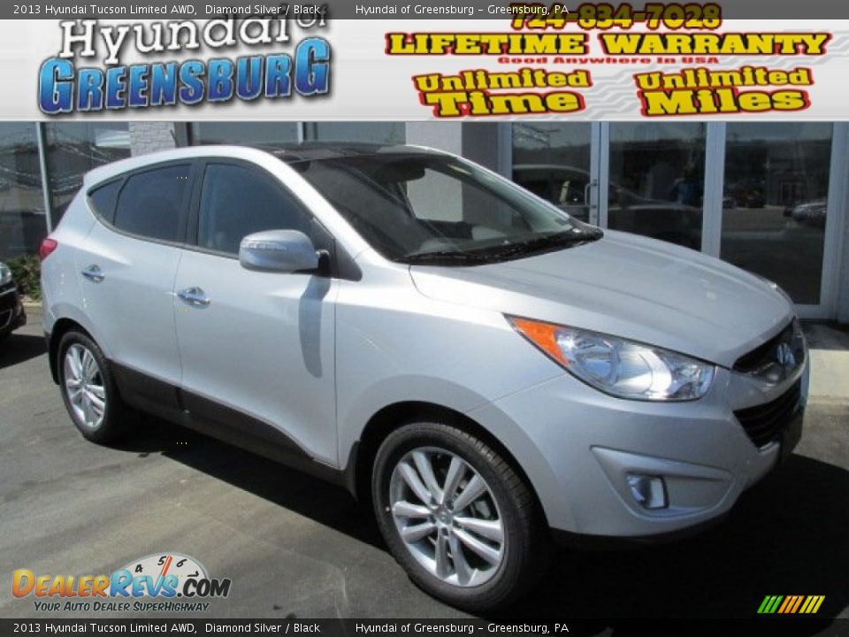 2013 Hyundai Tucson Limited AWD Diamond Silver / Black Photo #1