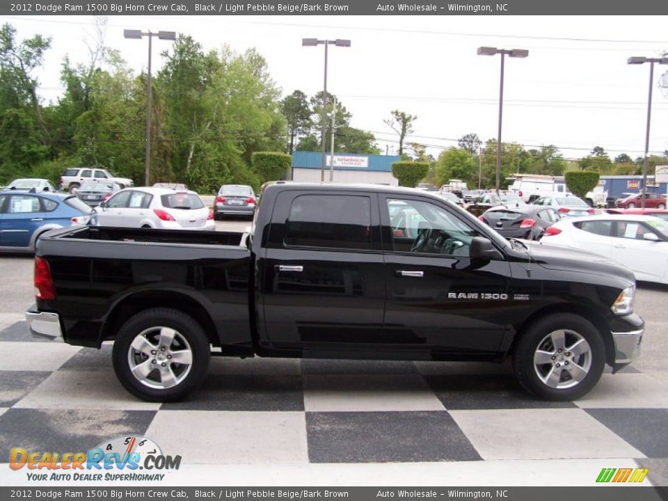 2012 Dodge Ram 1500 Big Horn Crew Cab Black / Light Pebble Beige/Bark Brown Photo #3