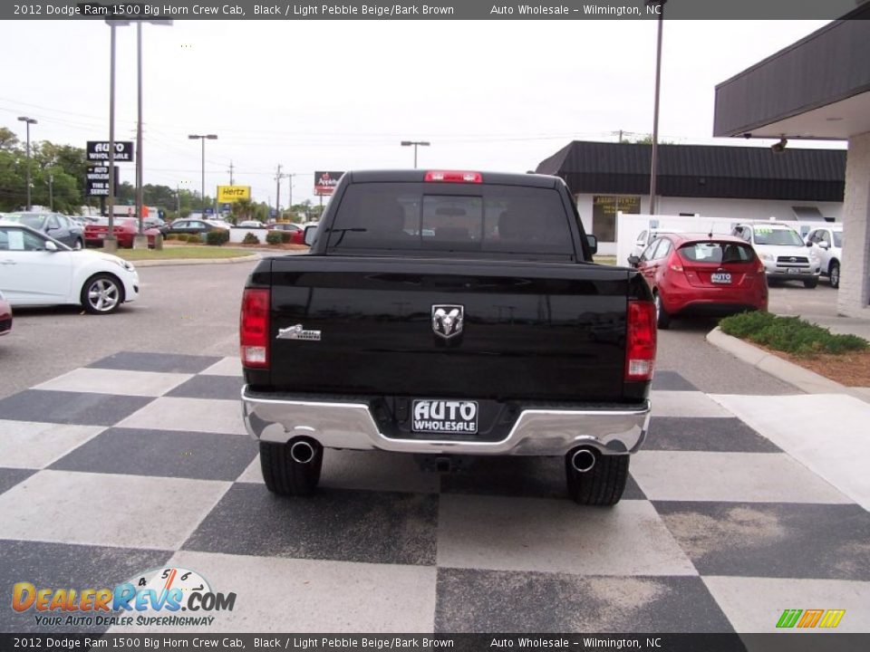 2012 Dodge Ram 1500 Big Horn Crew Cab Black / Light Pebble Beige/Bark Brown Photo #4