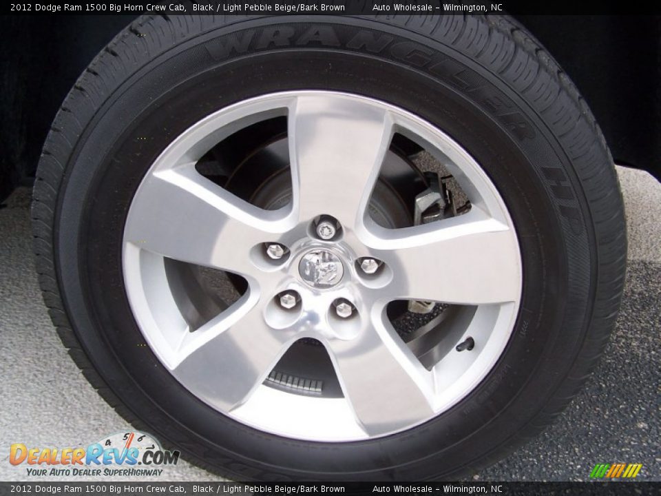 2012 Dodge Ram 1500 Big Horn Crew Cab Black / Light Pebble Beige/Bark Brown Photo #7