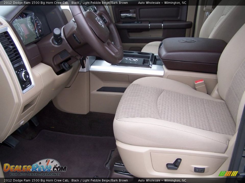 2012 Dodge Ram 1500 Big Horn Crew Cab Black / Light Pebble Beige/Bark Brown Photo #11
