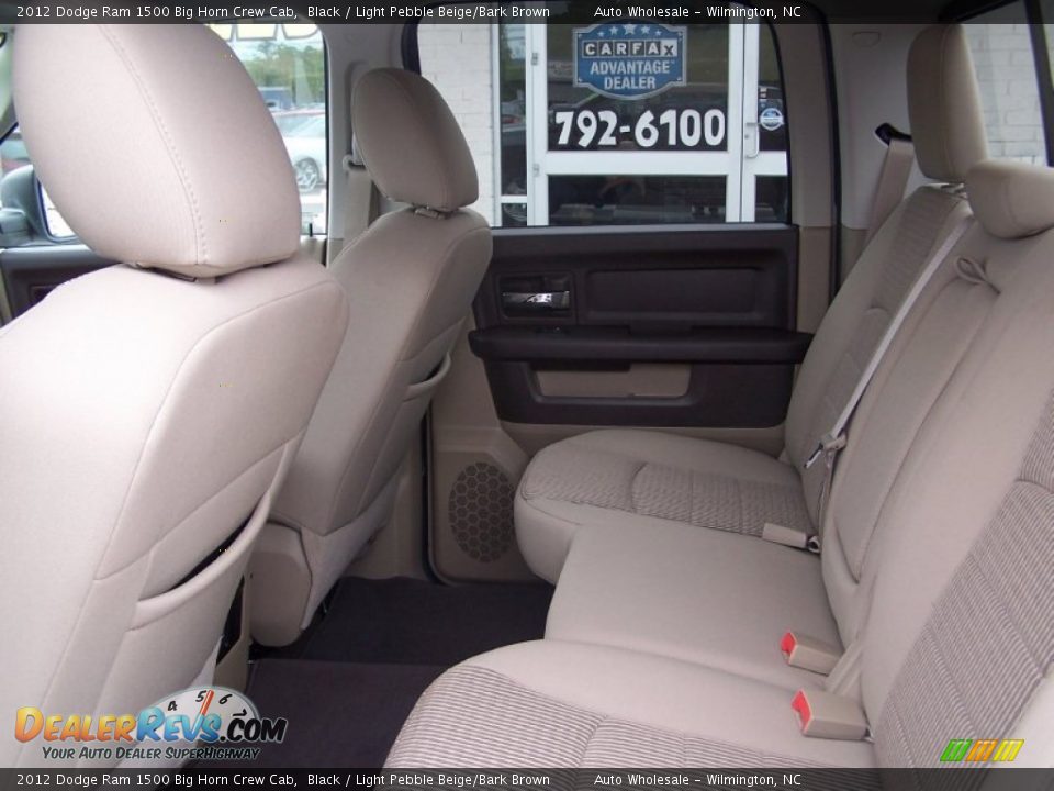 2012 Dodge Ram 1500 Big Horn Crew Cab Black / Light Pebble Beige/Bark Brown Photo #12