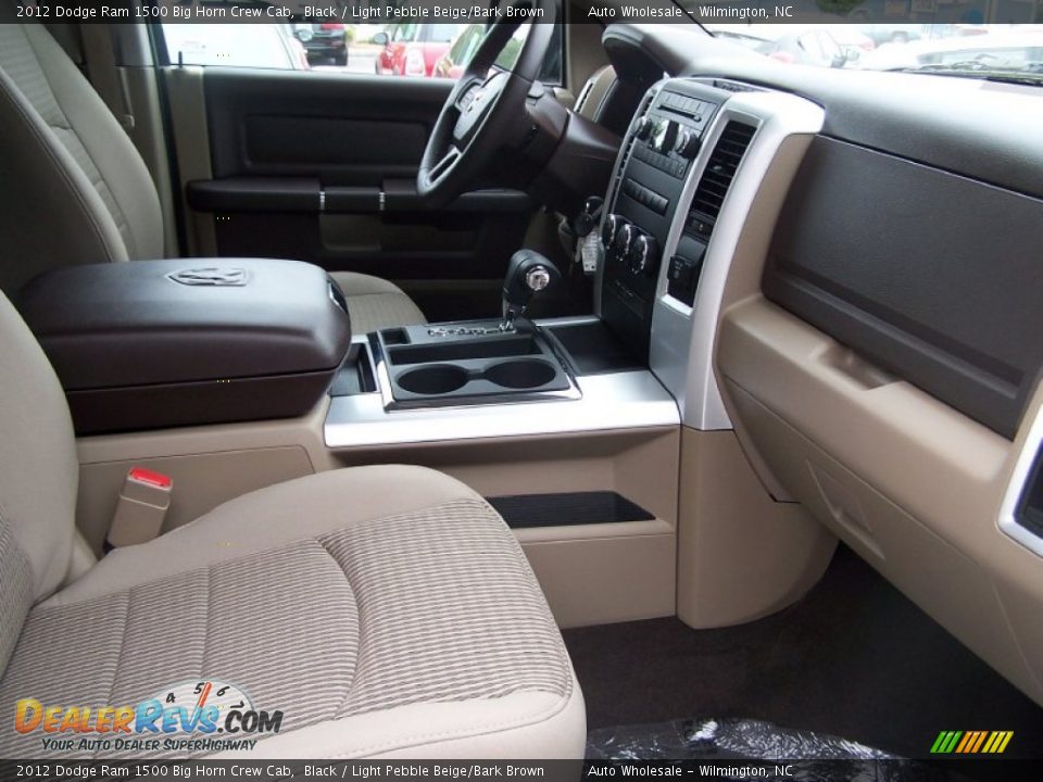 2012 Dodge Ram 1500 Big Horn Crew Cab Black / Light Pebble Beige/Bark Brown Photo #13