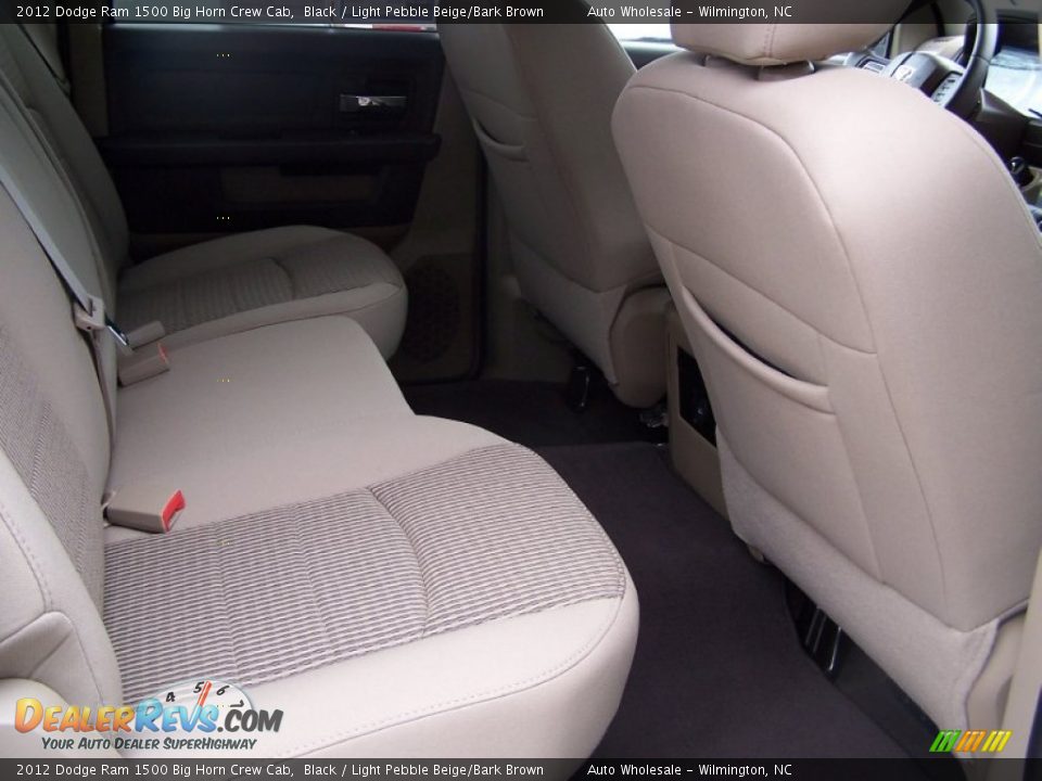 2012 Dodge Ram 1500 Big Horn Crew Cab Black / Light Pebble Beige/Bark Brown Photo #14