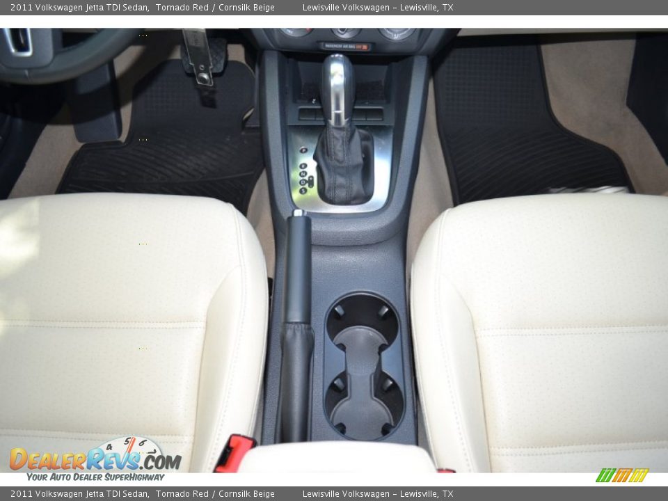 2011 Volkswagen Jetta TDI Sedan Tornado Red / Cornsilk Beige Photo #18