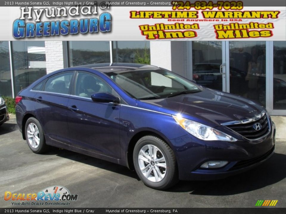 2013 Hyundai Sonata GLS Indigo Night Blue / Gray Photo #1