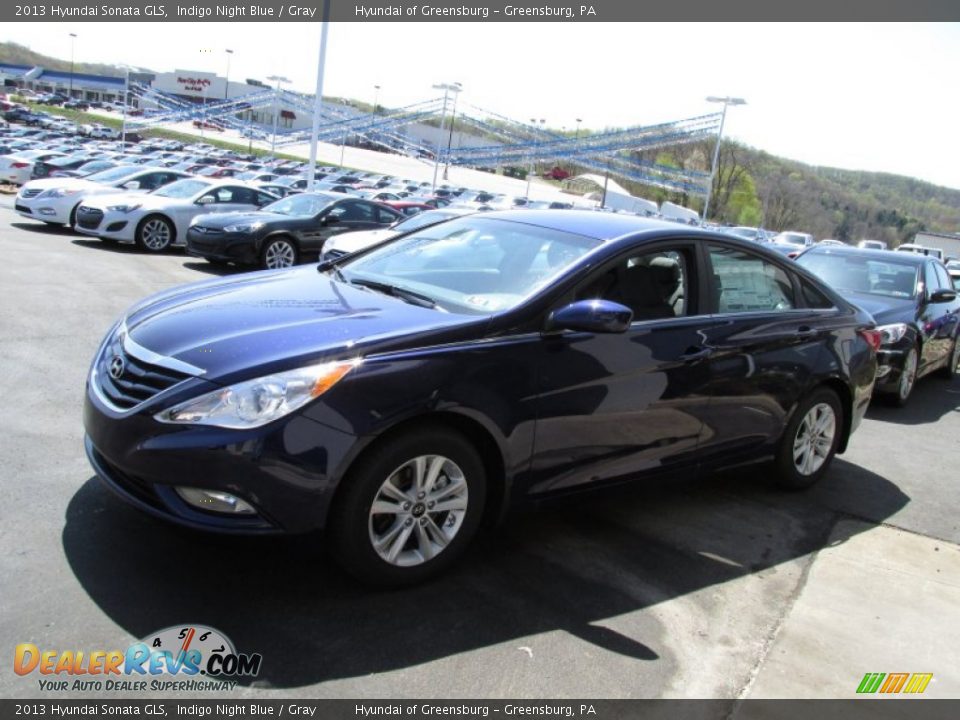 2013 Hyundai Sonata GLS Indigo Night Blue / Gray Photo #3