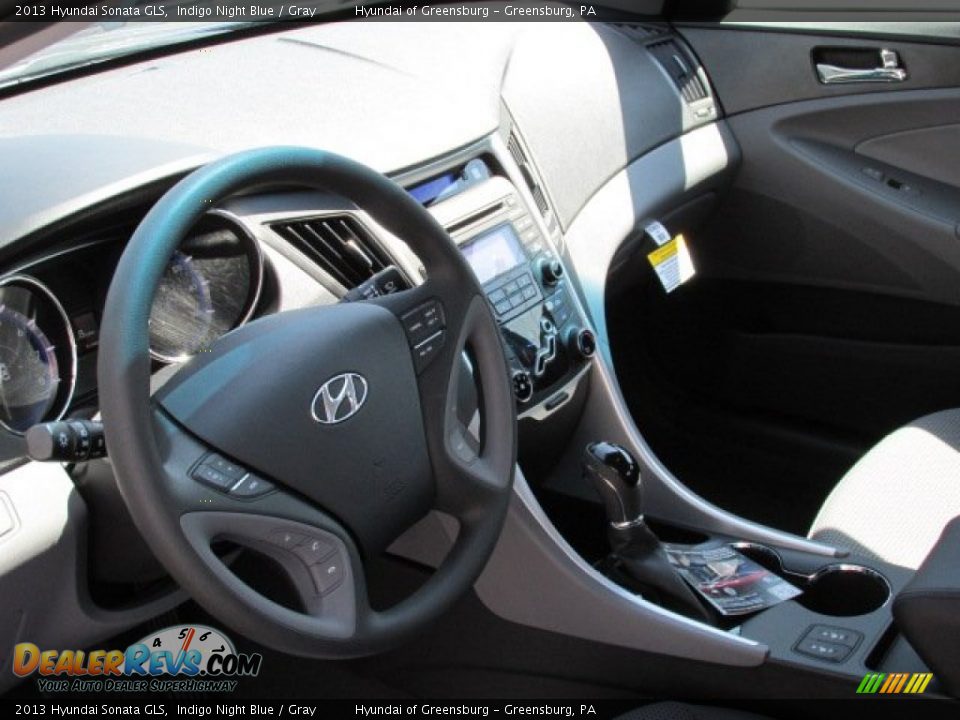 2013 Hyundai Sonata GLS Indigo Night Blue / Gray Photo #6
