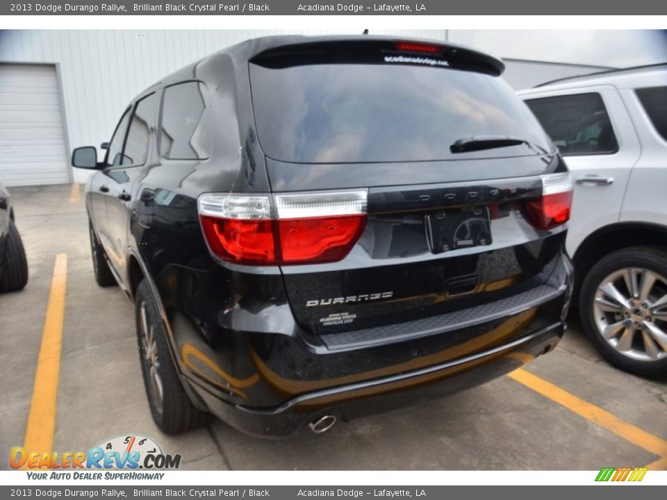 2013 Dodge Durango Rallye Brilliant Black Crystal Pearl / Black Photo #2