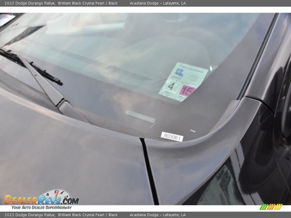 2013 Dodge Durango Rallye Brilliant Black Crystal Pearl / Black Photo #7