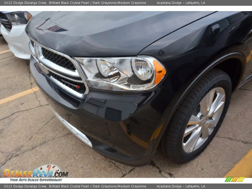 2013 Dodge Durango Crew Brilliant Black Crystal Pearl / Dark Graystone/Medium Graystone Photo #5