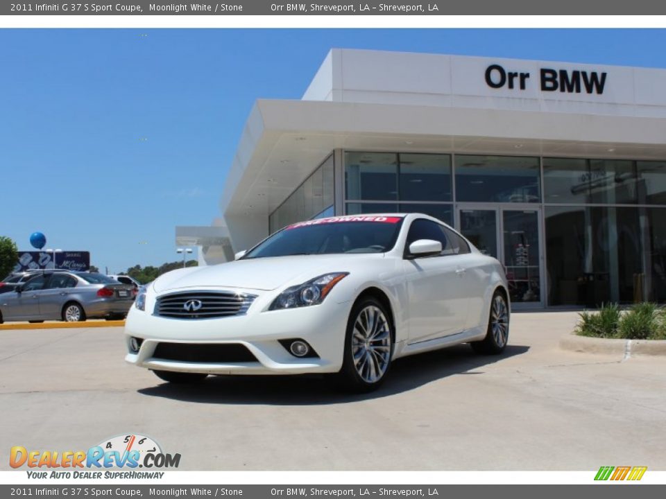 2011 Infiniti G 37 S Sport Coupe Moonlight White / Stone Photo #1