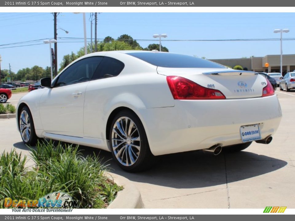 2011 Infiniti G 37 S Sport Coupe Moonlight White / Stone Photo #3