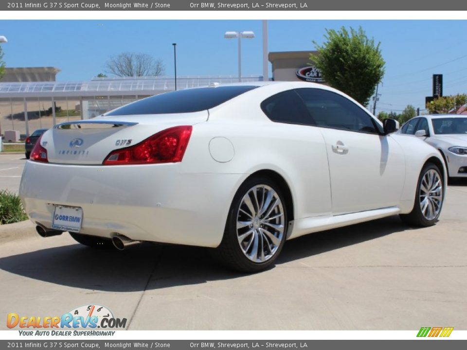 2011 Infiniti G 37 S Sport Coupe Moonlight White / Stone Photo #4