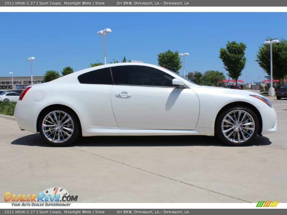 2011 Infiniti G 37 S Sport Coupe Moonlight White / Stone Photo #6