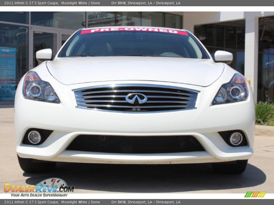 2011 Infiniti G 37 S Sport Coupe Moonlight White / Stone Photo #7