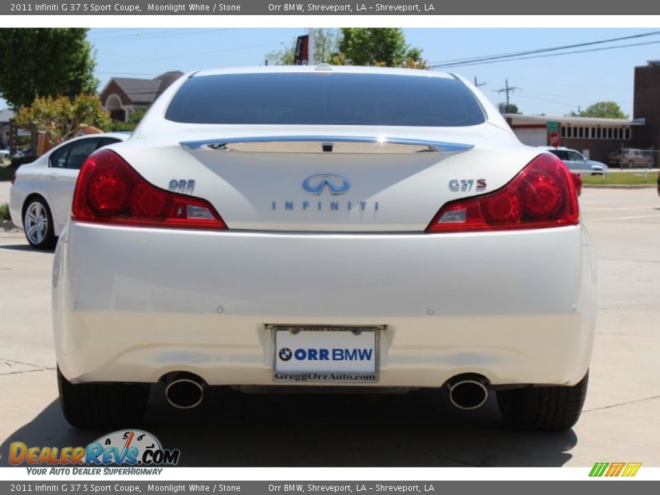 2011 Infiniti G 37 S Sport Coupe Moonlight White / Stone Photo #8