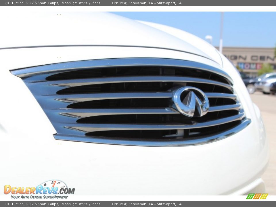 2011 Infiniti G 37 S Sport Coupe Moonlight White / Stone Photo #9