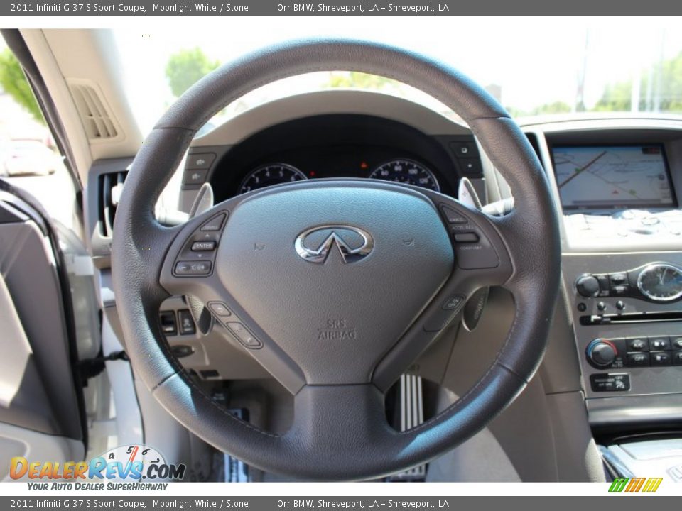 2011 Infiniti G 37 S Sport Coupe Steering Wheel Photo #14