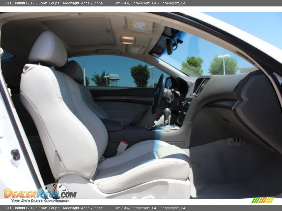 2011 Infiniti G 37 S Sport Coupe Moonlight White / Stone Photo #18