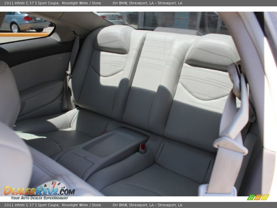 2011 Infiniti G 37 S Sport Coupe Moonlight White / Stone Photo #19