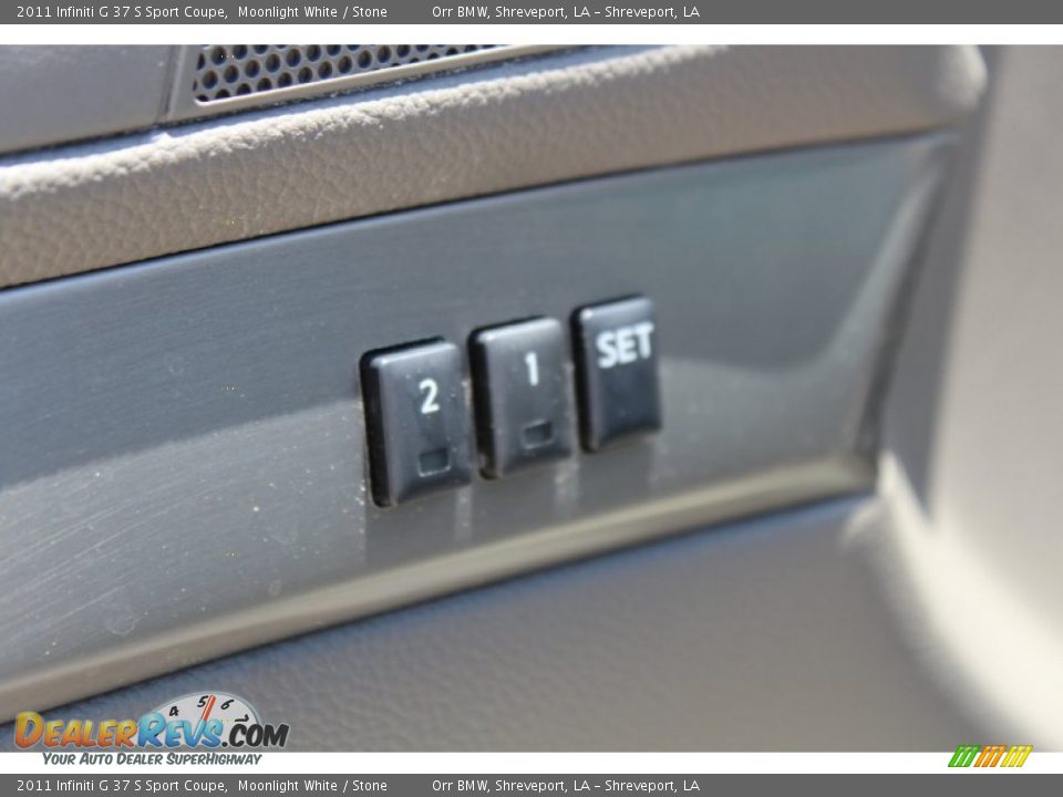 2011 Infiniti G 37 S Sport Coupe Moonlight White / Stone Photo #36