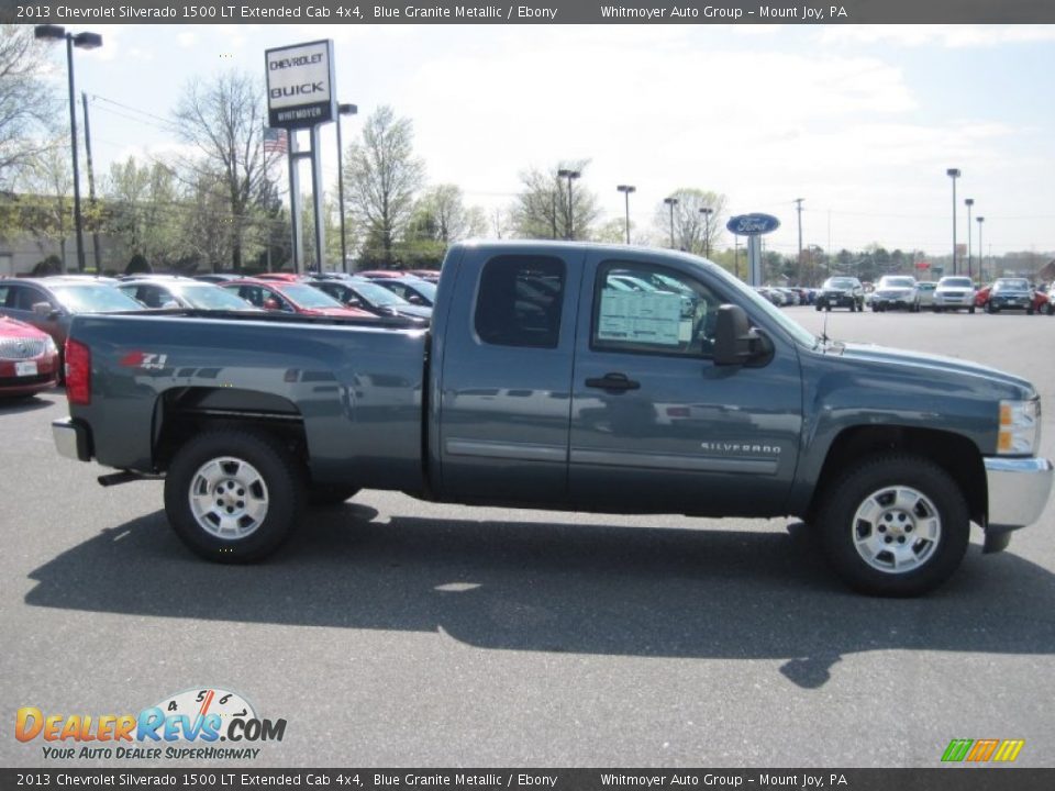 2013 Chevrolet Silverado 1500 LT Extended Cab 4x4 Blue Granite Metallic / Ebony Photo #2