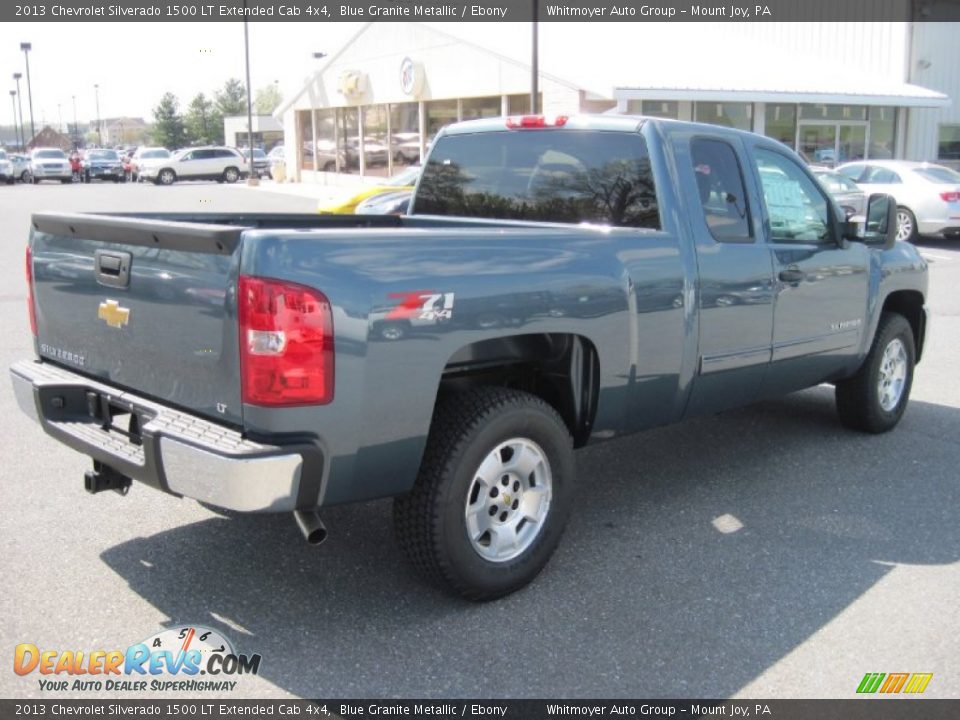 2013 Chevrolet Silverado 1500 LT Extended Cab 4x4 Blue Granite Metallic / Ebony Photo #3