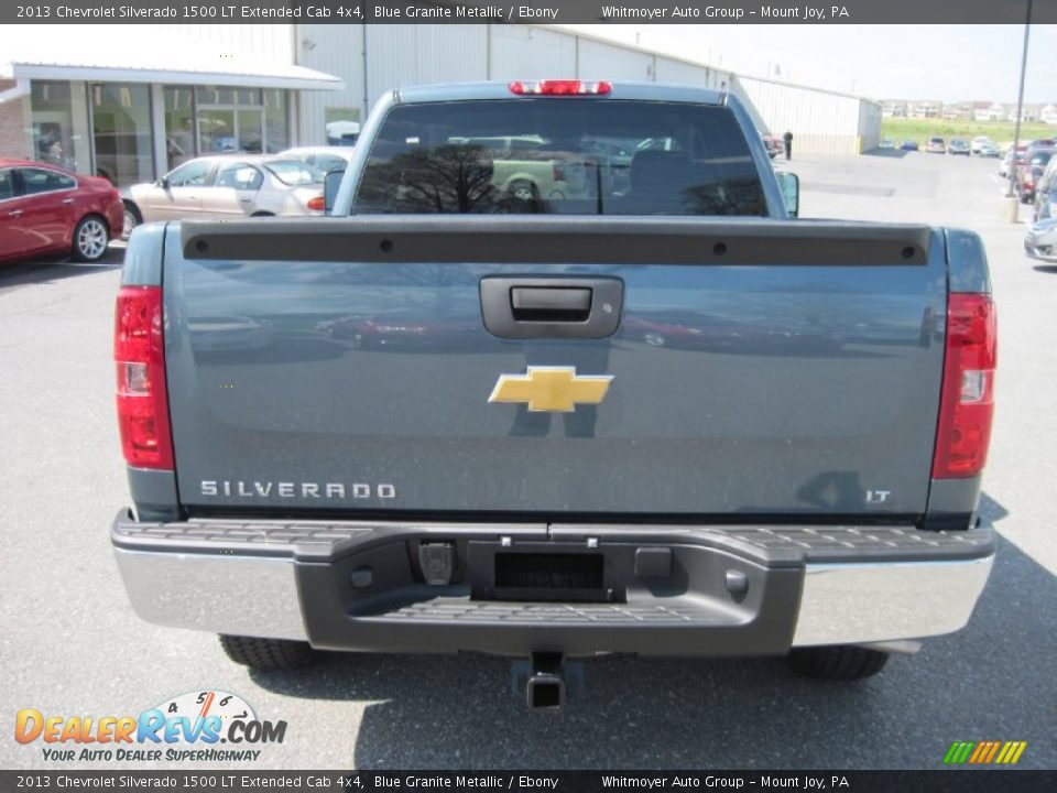 2013 Chevrolet Silverado 1500 LT Extended Cab 4x4 Blue Granite Metallic / Ebony Photo #4