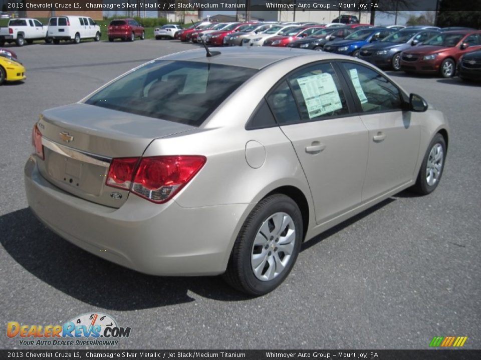 2013 Chevrolet Cruze LS Champagne Silver Metallic / Jet Black/Medium Titanium Photo #3